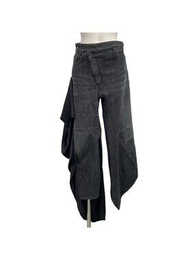 Loewe Jeans S Black Cotton Silk 36